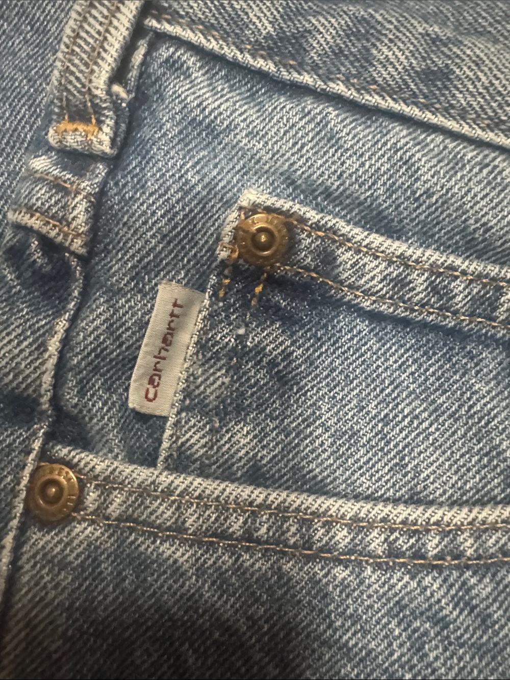 Carhartt Men’s Light Blue Relaxed Fit Jeans 34x32 - Picture 3 of 10